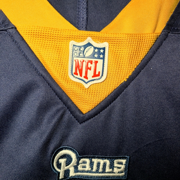 Nike Rams Jersey Navy and Gold - Picture 7 of 9